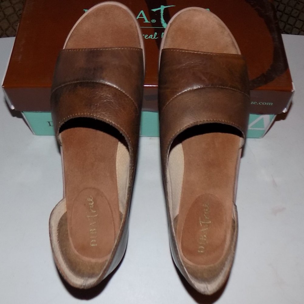 Diba True Derby City Cognac leather d'orsays US9